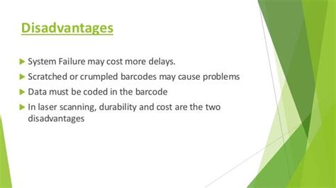 disadvantages of barcodes